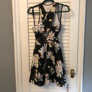Keyhole floral dress